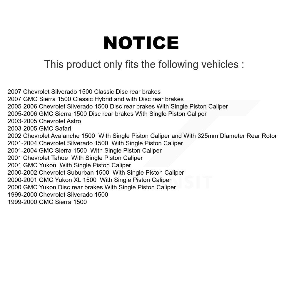 Kit de Rotor de frein avant et arrière, pour Chevrolet GMC Silverado 1500 Sierra Classic Astr