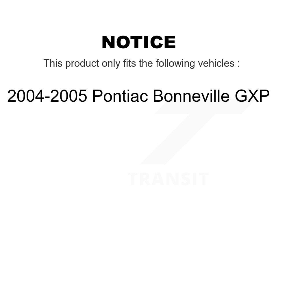 Kit de disques de frein à disque avant et arrière, pour Pontiac Bonneville GXP 2004 – 2005 K8-101008