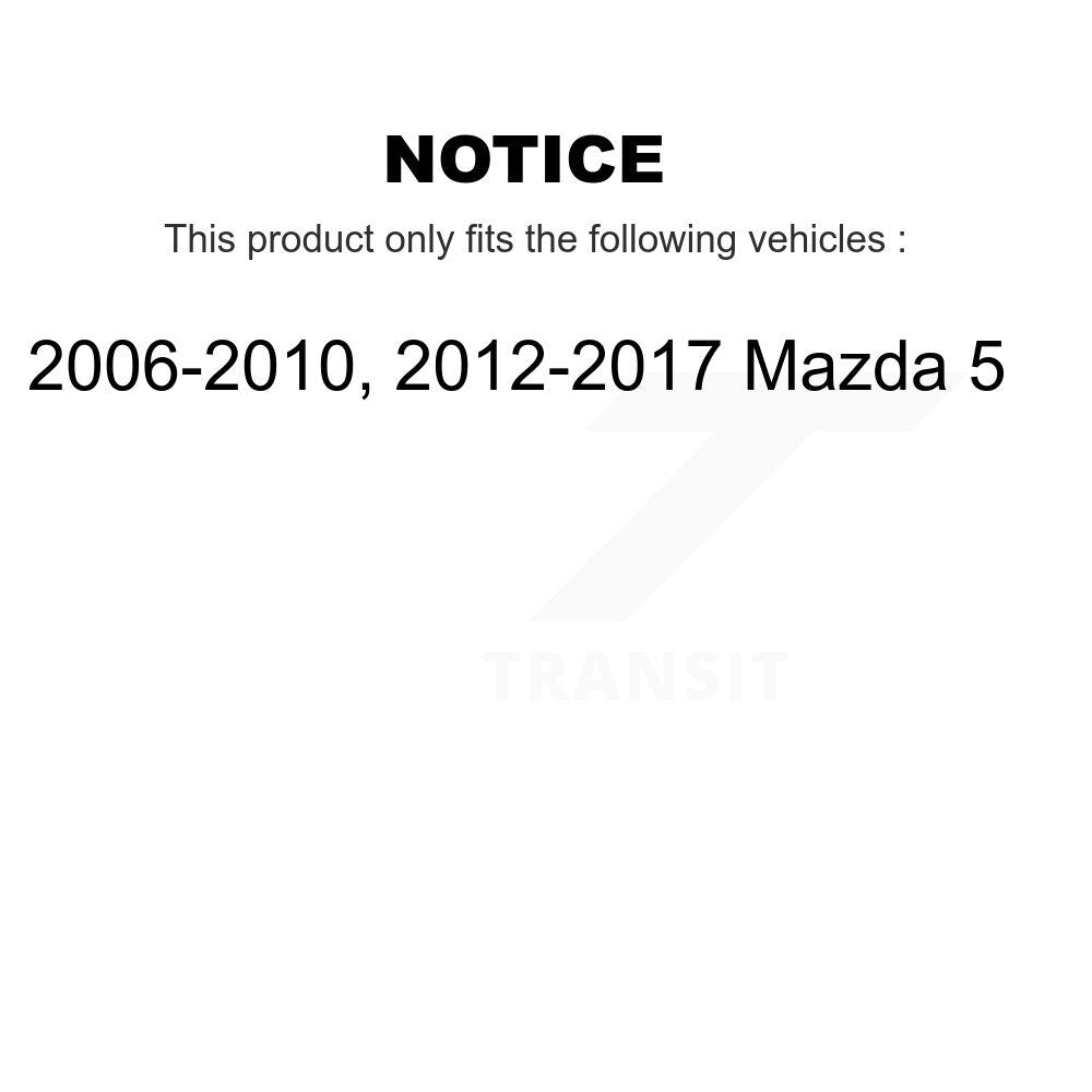 Kit de disques de frein à disque avant et arrière pour Mazda 5 K8-101384