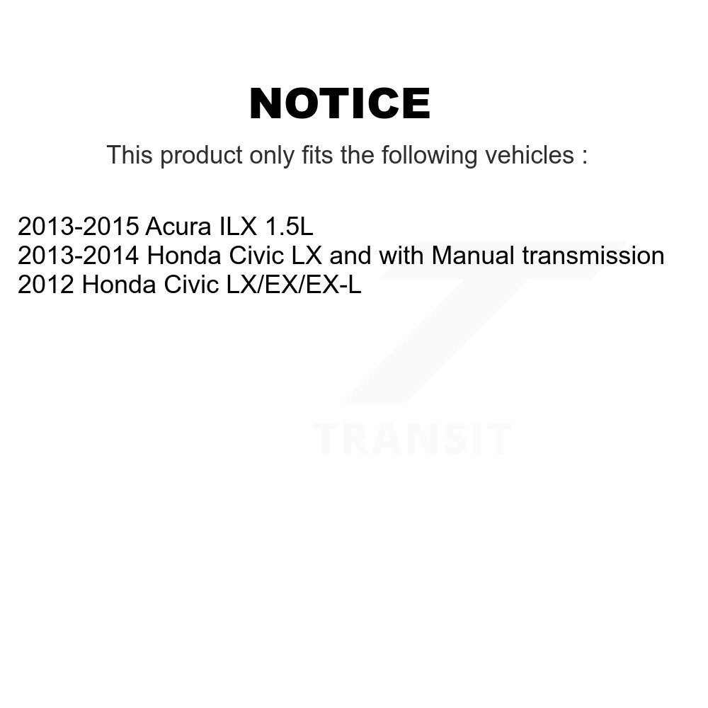 Kit de rotors de frein à disque avant et arrière, pour Honda Civic Acura ILX K8-101598