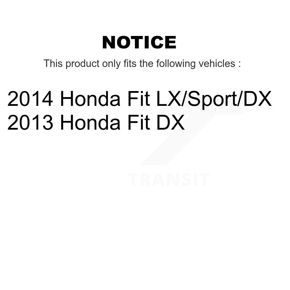 Kit de tambours de rotors de frein à disque avant et arrière pour Honda Fit K8-102033
