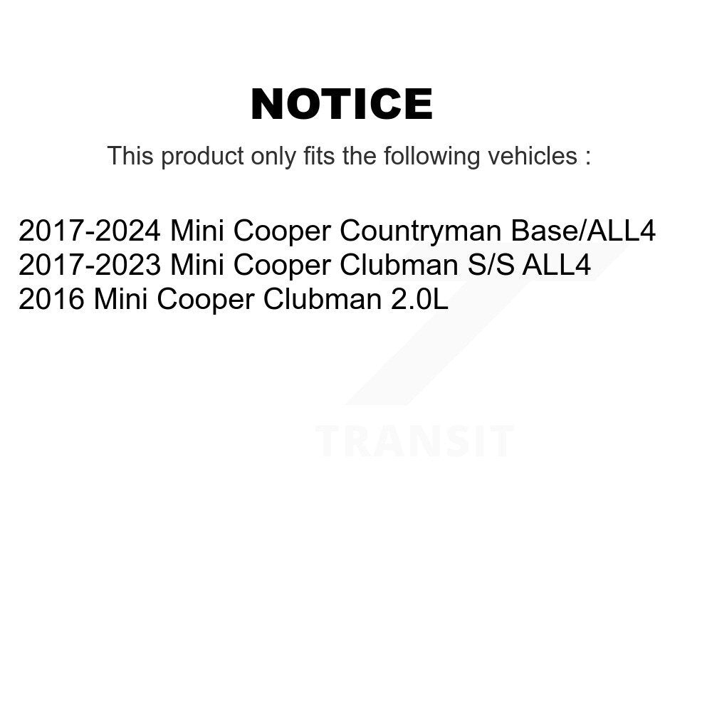 Kit de disques de frein à disque avant et arrière, pour Mini Cooper Countryman Clubman K8-102237