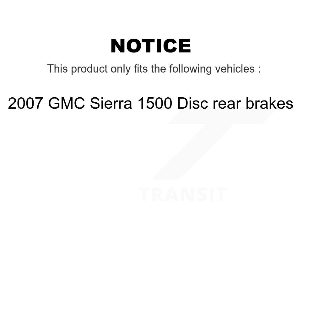 Kit de plaquettes semi-métalliques avant et arrière et disques de frein pour GMC Sierra 1500