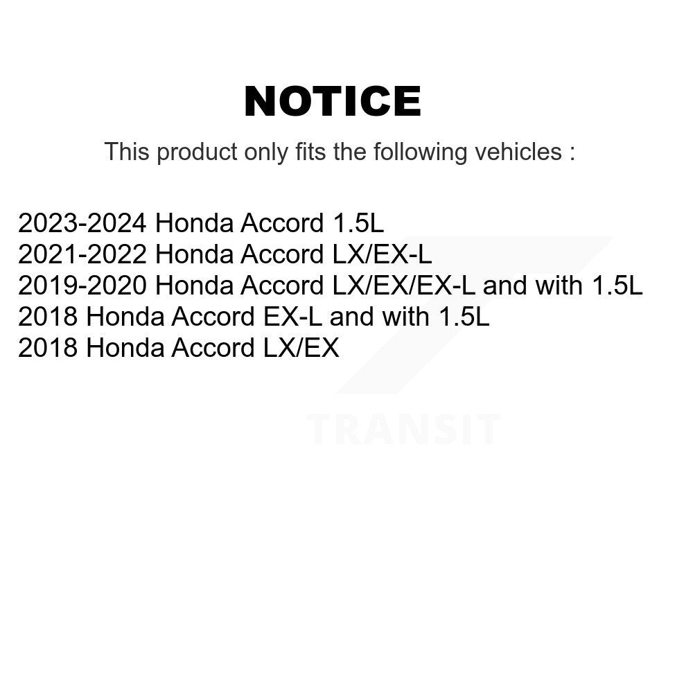 Kit de plaquettes en céramique et de rotors de frein à disque avant et arrière, pour Honda Accord K8A-102305