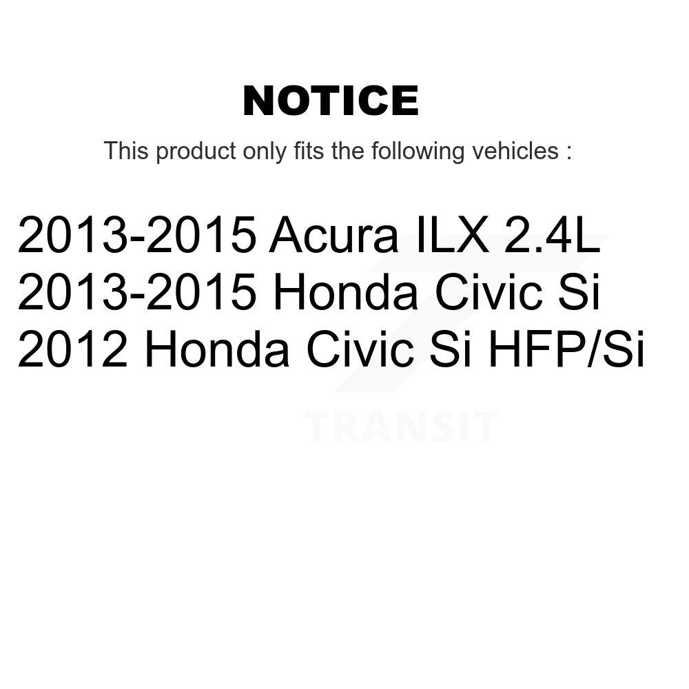 Kit de plaquettes en céramique et de rotors de frein à disque avant et arrière, pour Honda Civic Acura ILX