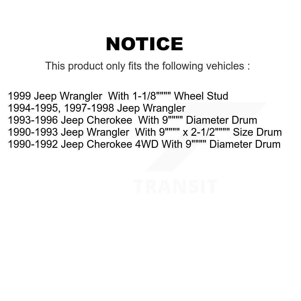 Kit de plaquettes et de tambour semi-métalliques, Rotor de frein avant et arrière, pour Jeep Wrangler Cheroke