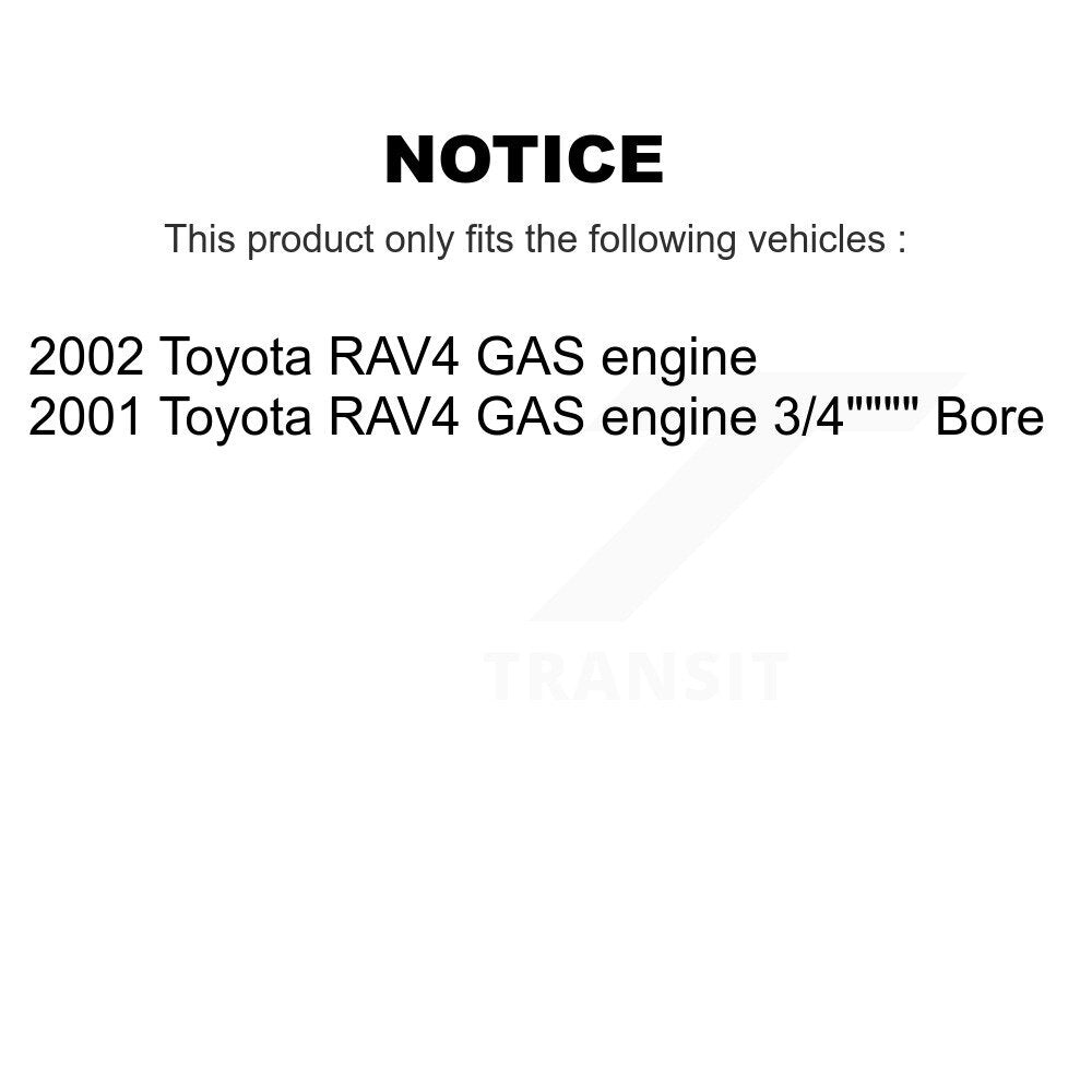 Kit de tambours à plaquettes en céramique pour rotors de frein avant et arrière (9 pièces) pour moteur à gaz Toyota RAV4 02