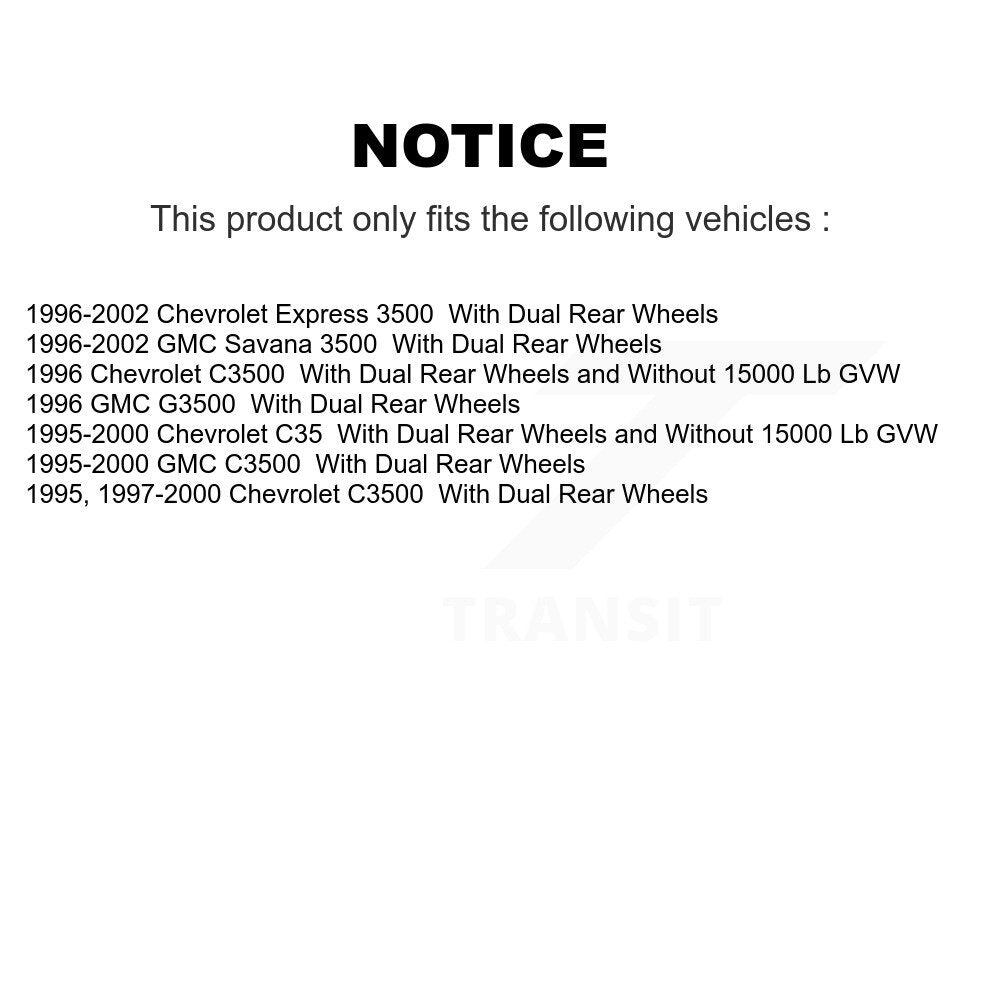 Kit de plaquettes semi-métalliques de Rotor de frein avant, pour Chevrolet Express 3500 GMC C3500 C3