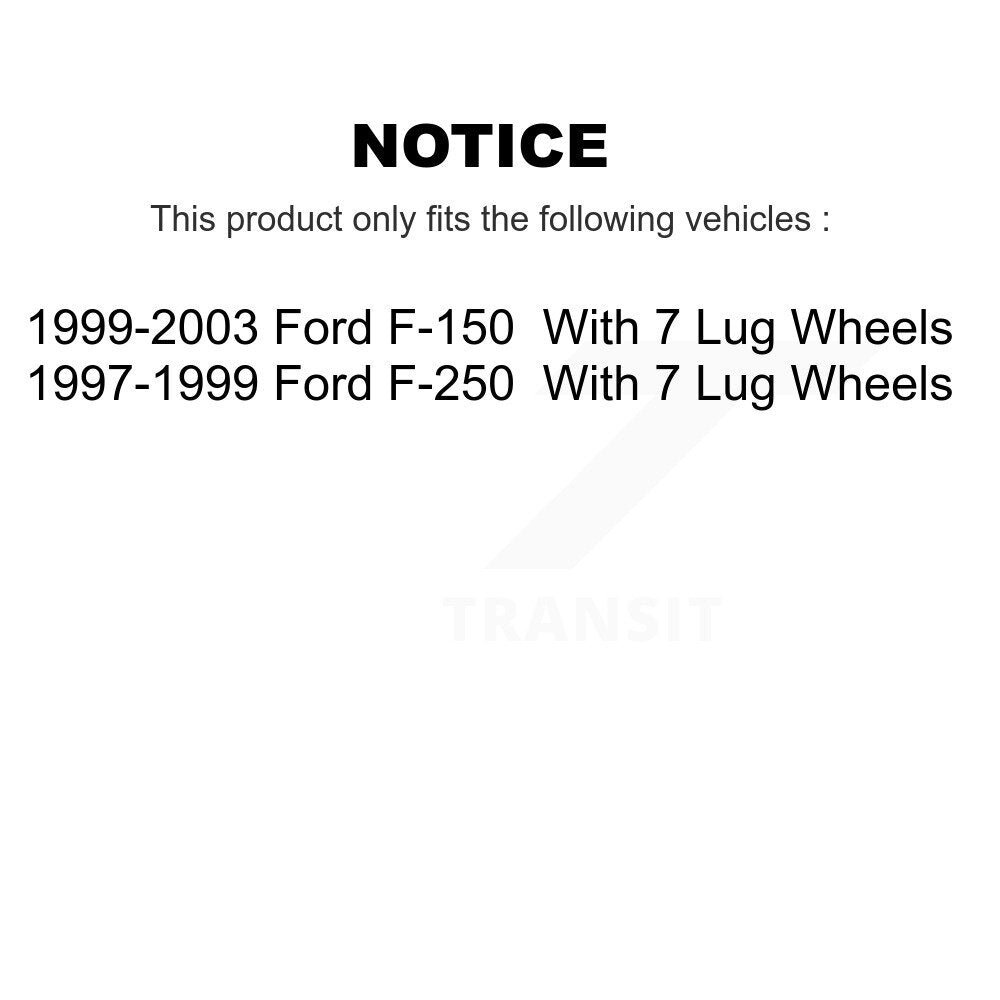 Kit de patins de frein de stationnement, Rotors à disque arrière, plaquettes semi-métalliques, pour Ford F-150 F-25