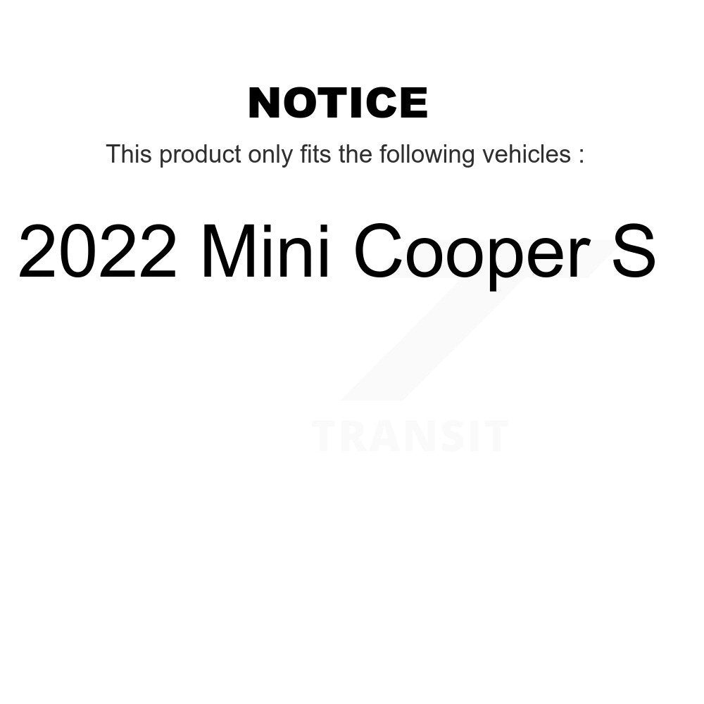 Kit de disques de frein à disque avant et plaquettes en céramique pour Mini Cooper S 2022 K8A-109307