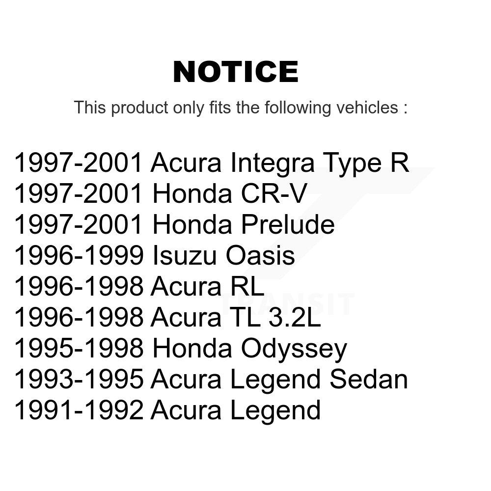Kit de rotor de frein avant et de plaquettes en céramique, pour Honda CR-V Acura Prelude Integra Odysse