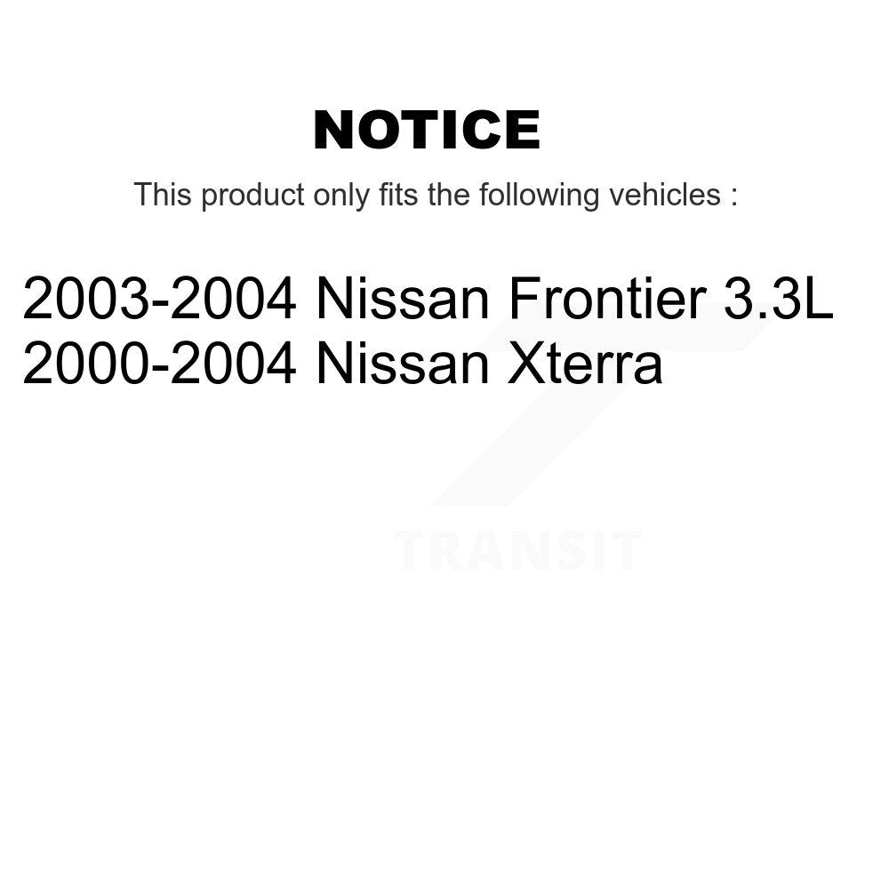 Kit de disques de frein à disque avant et plaquettes en céramique pour Nissan Xterra Frontier