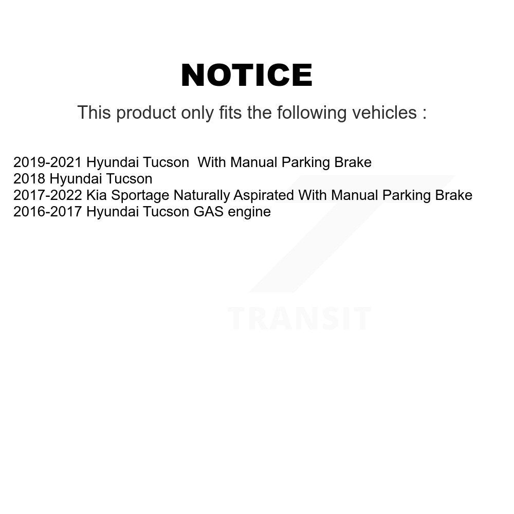 Rotors de frein à disque avant et arrière et Kit de plaquettes en céramique pour Hyundai Tucson Kia Sportag