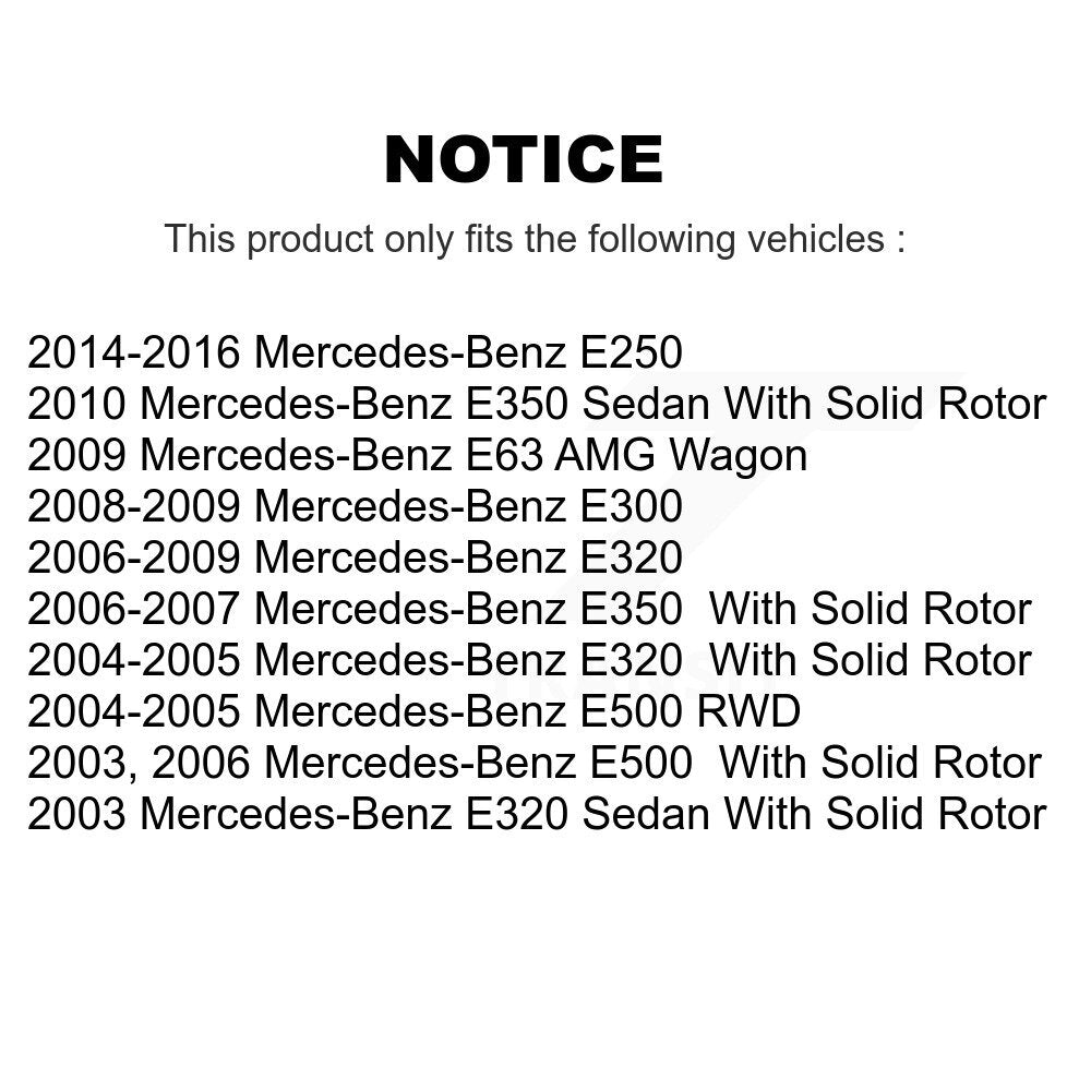 Kit de plaquettes de frein arrière en céramique, pour Mercedes-Benz E350 E320 E250 E300 E500 E6