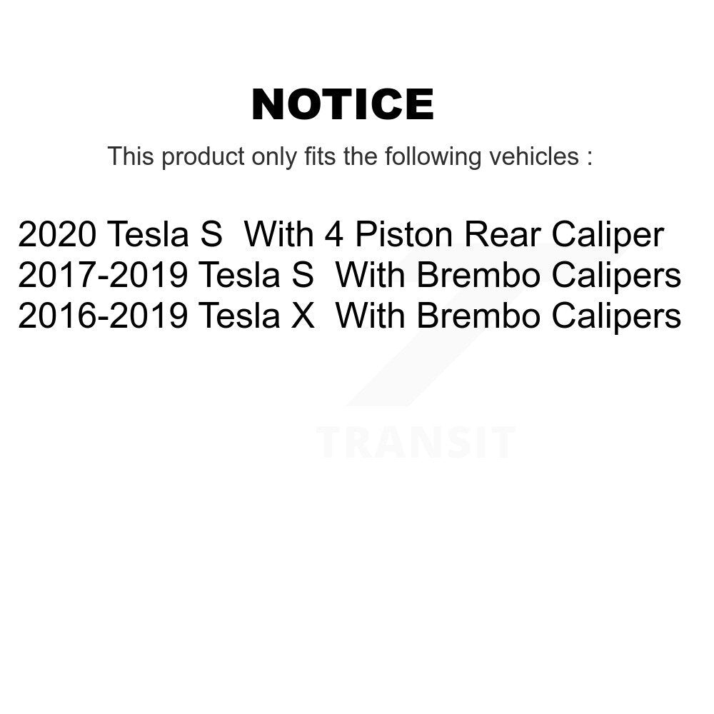 Kit de disques de frein à disque arrière et plaquettes en céramique pour Tesla X S K8C-101999