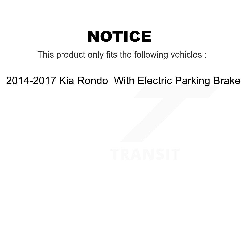 Kit de plaquettes en céramique pour Rotor de frein arrière, pour Kia Rondo 14-17, avec stationnement électrique