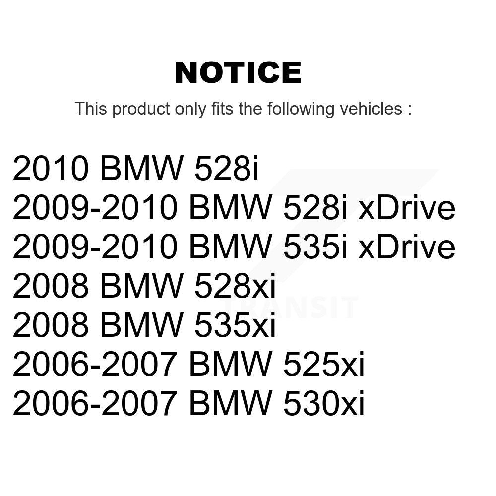 Kit de plaquettes de frein à disque arrière en céramique, pour BMW 530xi 528i xDrive 535i 535xi 528x