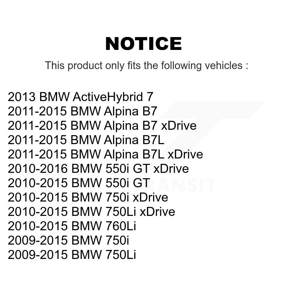 Kit de plaquettes de frein arrière en céramique, pour BMW 750i xDrive 750Li 550i GT Alpina B7 B7