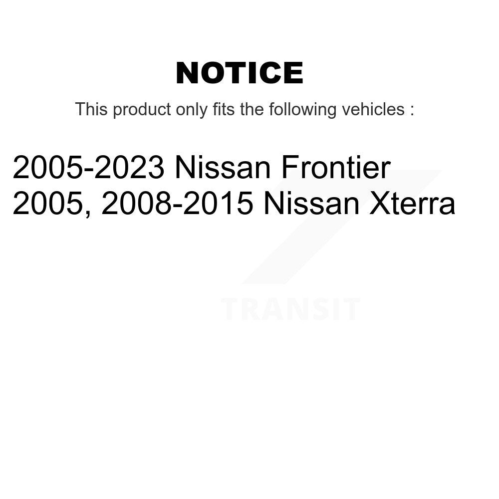 Kit de chaussures de stationnement et de quincaillerie, Rotors à disque arrière, tampons en céramique, pour Nissan Frontie