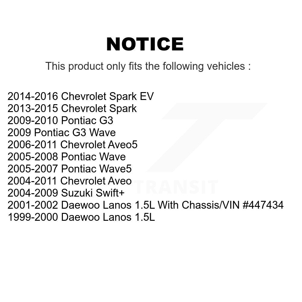 Kit de plaquettes semi-métalliques de Rotor de frein avant, pour Chevrolet Aveo Pontiac Aveo5 Wave G