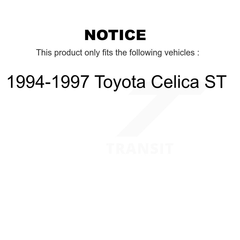 Rotors de frein à disque avant et kit de plaquettes semi-métalliques pour Toyota Celica S 1994-1997