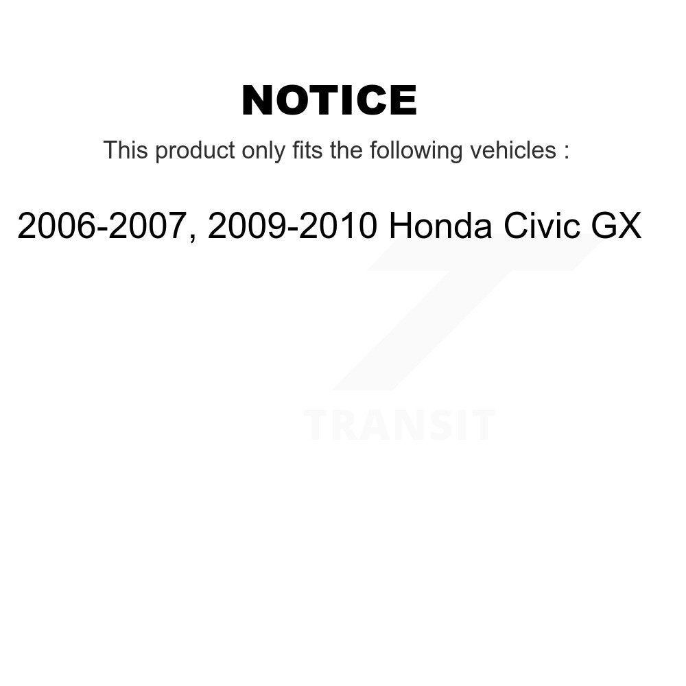 Rotors de frein à disque avant et arrière, Kit de tambour à plaquettes semi-métalliques (9 pièces) pour Honda Civic G