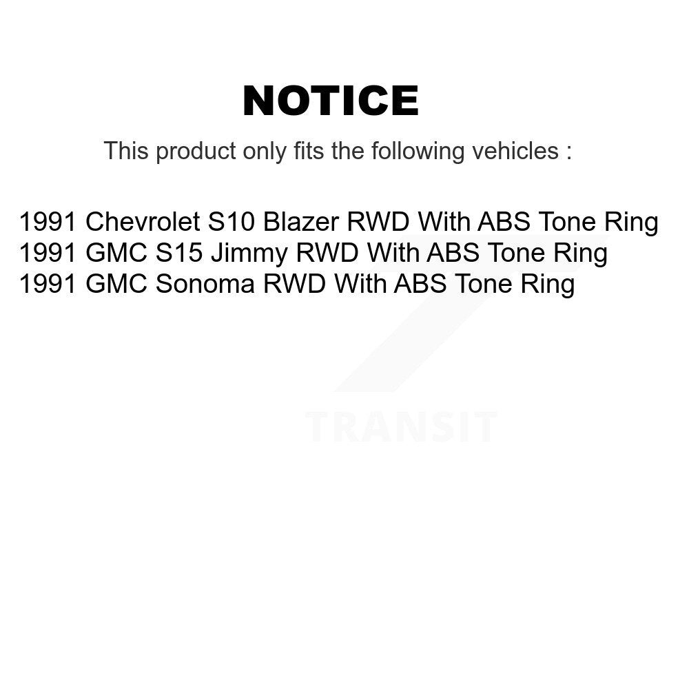 Kit de plaquettes et de tambour semi-métalliques, Rotor de frein avant et arrière, pour GMC Sonoma Chevrolet S1