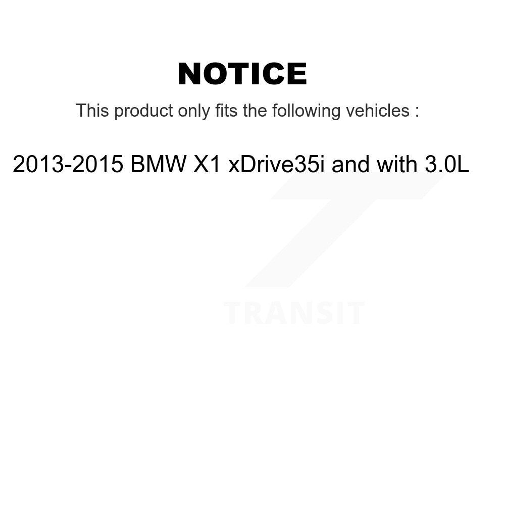 Kit de quincaillerie pour chaussures de frein de stationnement, Rotors à disque arrière, plaquettes semi-métalliques, pour BMW X1