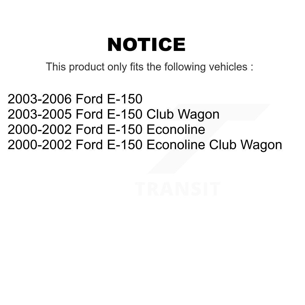 Kit de patins de tambour de frein arrière, pour Ford E-150 Econoline Club Wagon K8N-100169