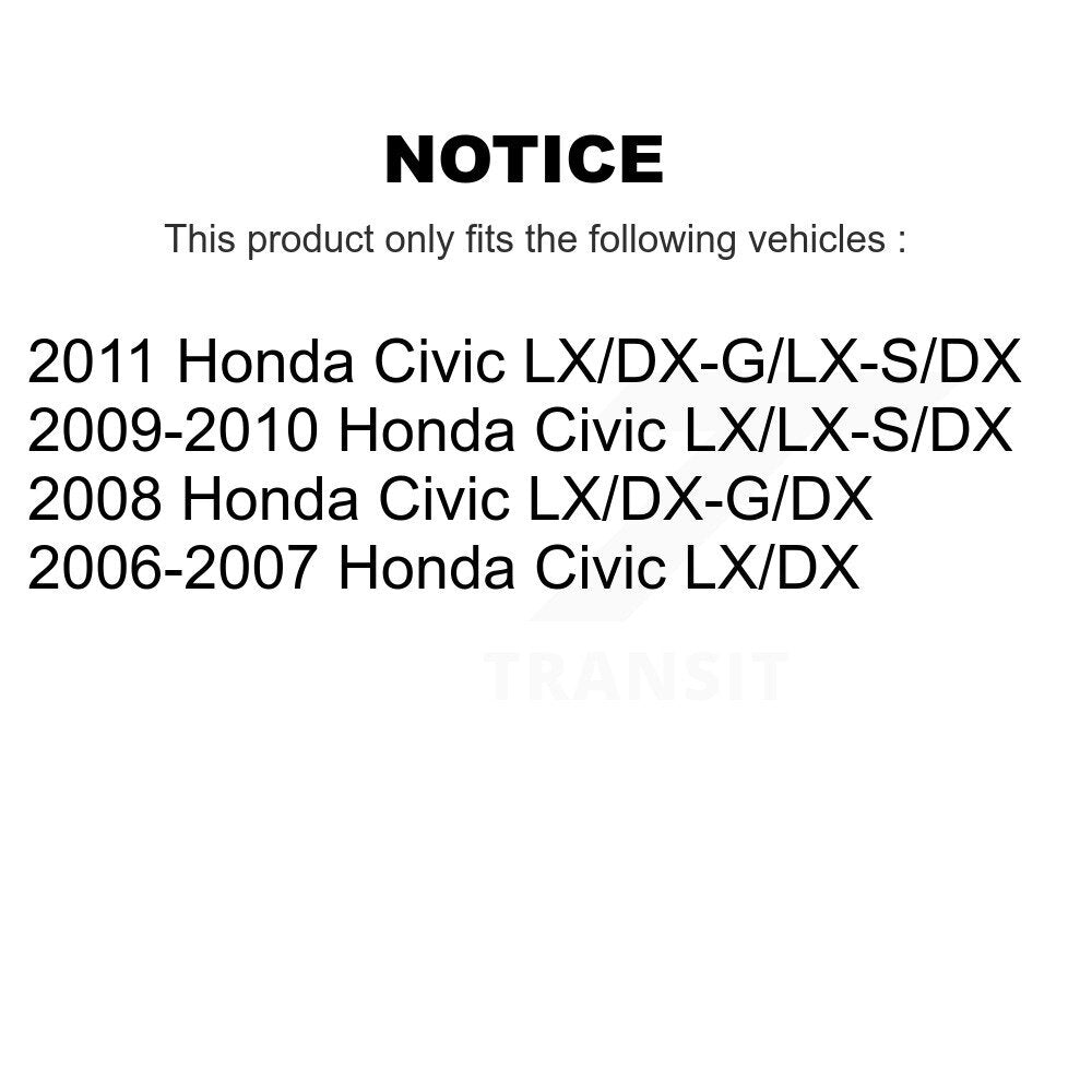 Kit de ressorts et cylindres de chaussures de tambour de frein arrière pour Honda Civic K8N-100462