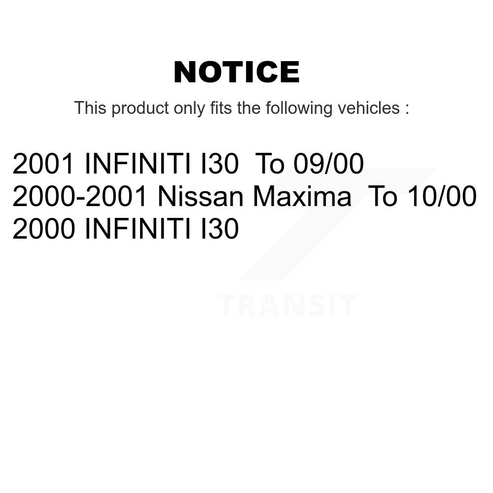 Kit de plaquettes semi-métalliques de Rotor de frein à disque avant et arrière, pour Nissan Maxima INFINITI I3