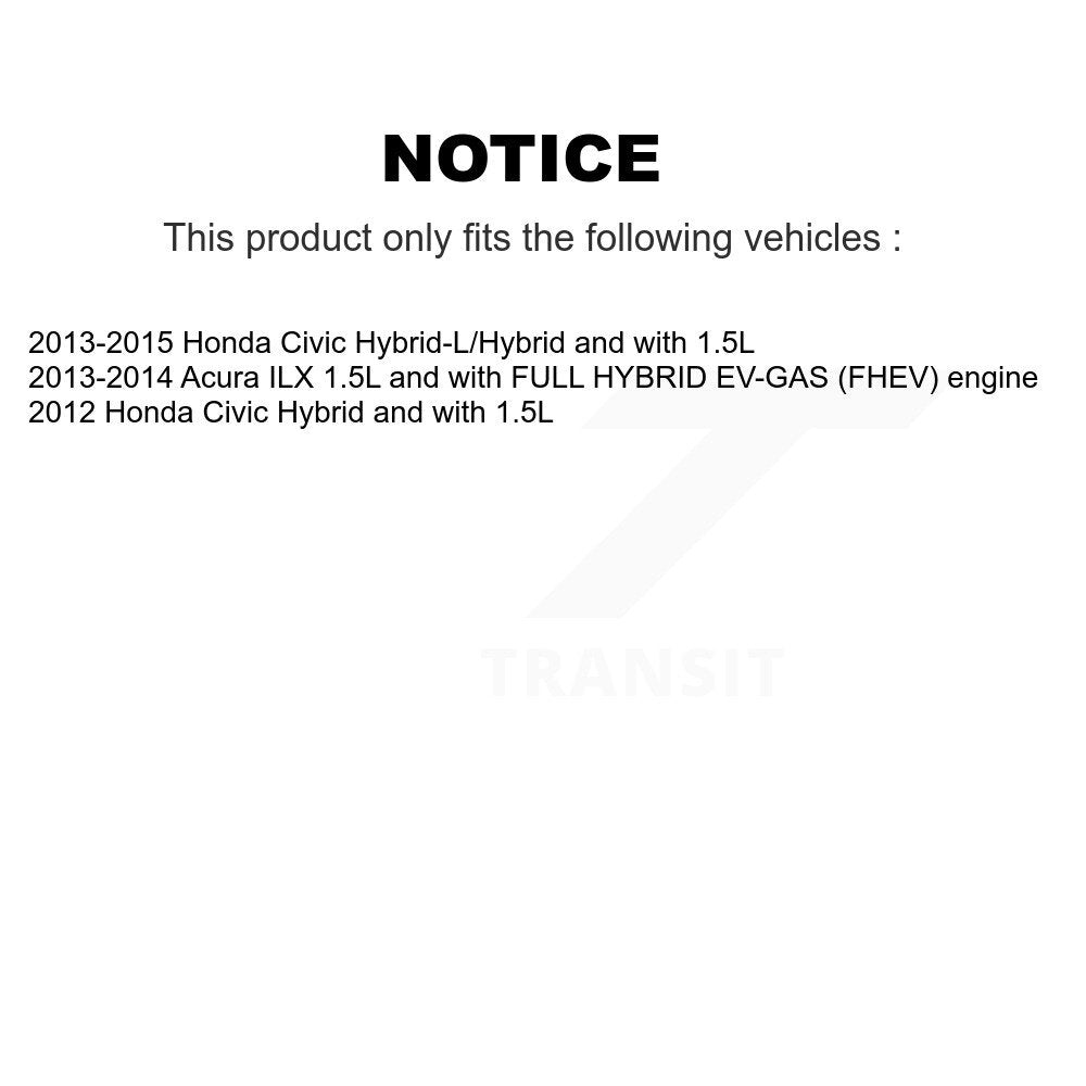Kit de Rotor et de plaquettes de frein à fente percée, roulement de roue avant, pour Honda Civic Acura IL