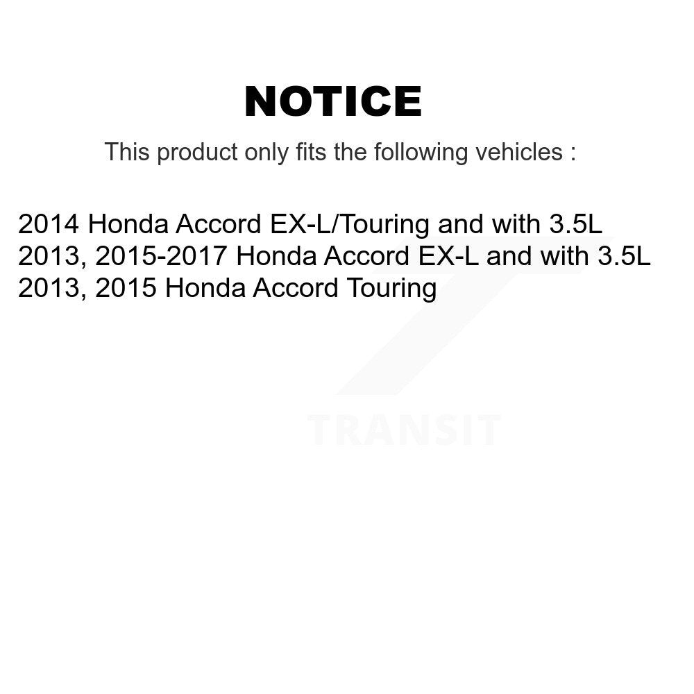 Kit de plaquettes de Rotor de frein fendues percées avec roulement de roue avant, pour Honda Accor