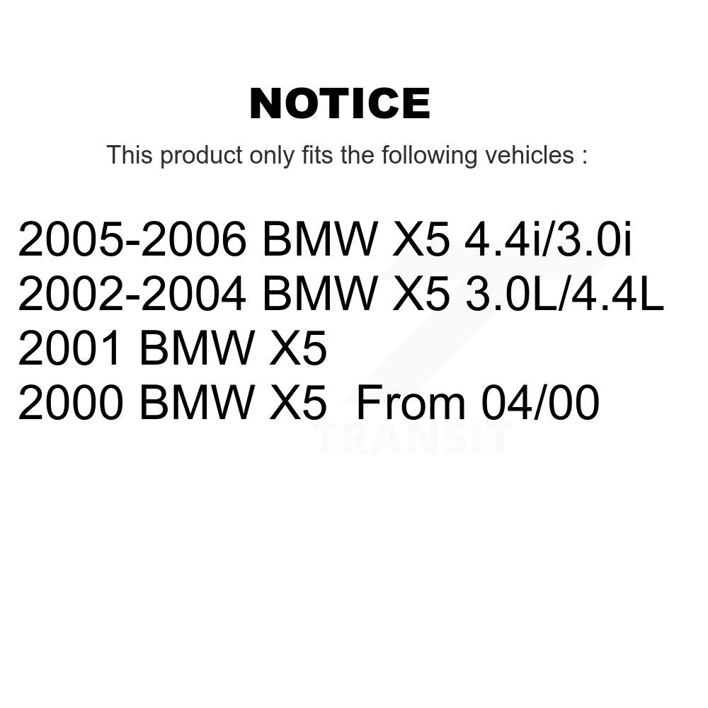 Rotor de frein à disque revêtu de roulement de roue avant et Kit de plaquettes semi-métalliques pour BMW X