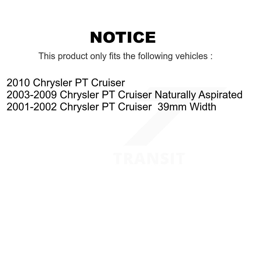 Kit de rotors et plaquettes de frein à disque, roulement de roue avant, pour Chrysler PT Cruiser