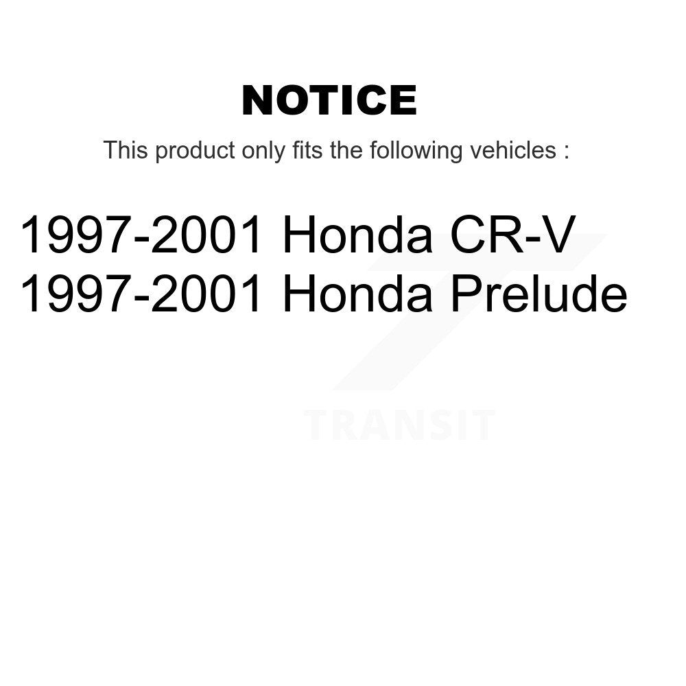 Kit de rotor et plaquettes de frein à disque, roulement de roue avant, pour Honda CR-V Prelud 1997 – 2001