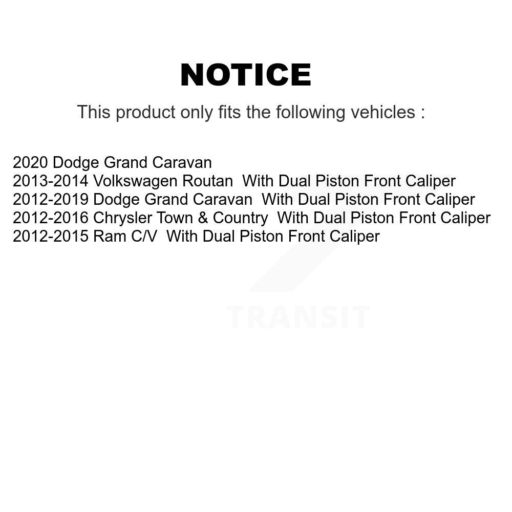 Kit de plaquettes de Rotor de frein, roulement de moyeu avant et arrière (10 pièces) pour Dodge Grand Caravan Town