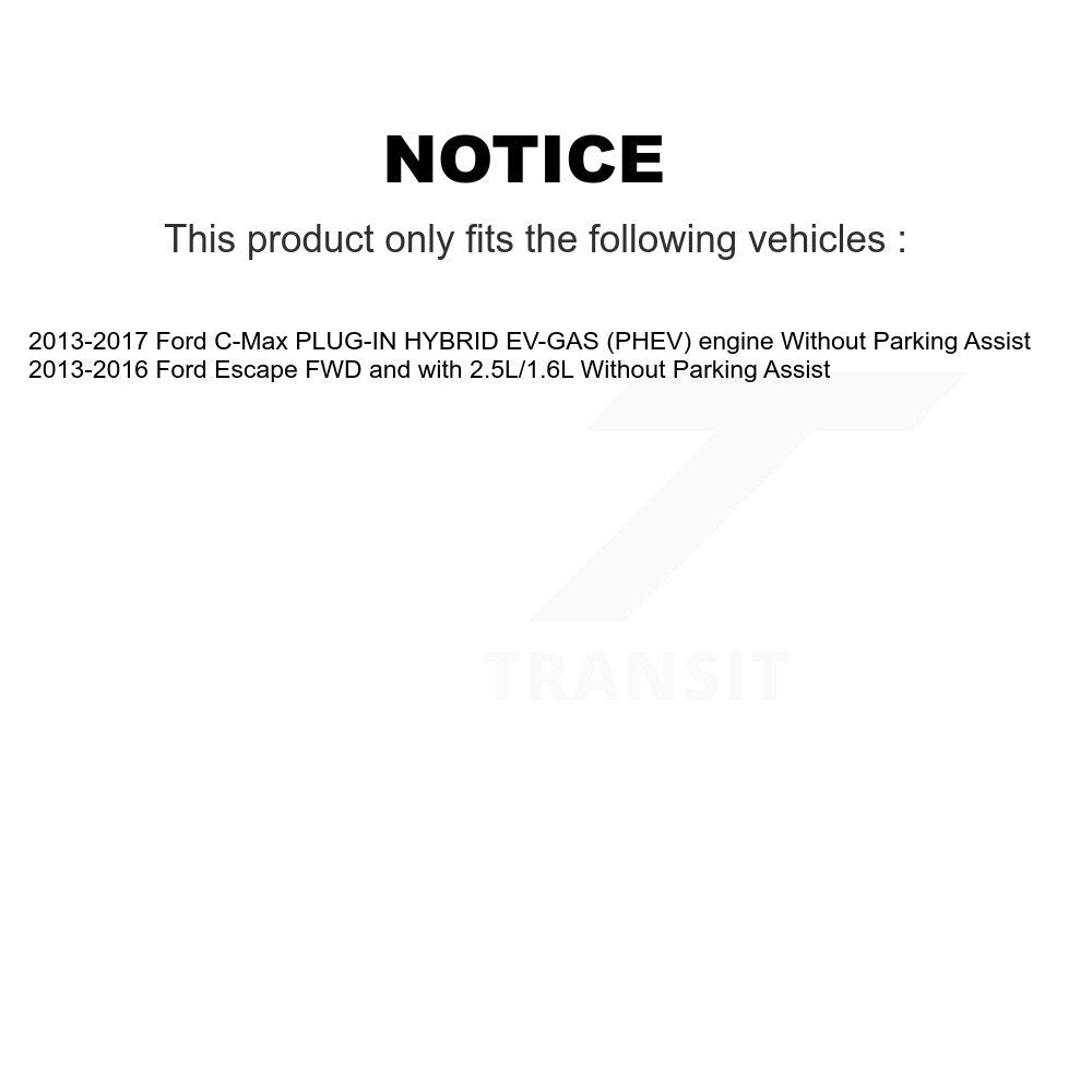 Kit de Rotor et de plaquettes de frein à disque, roulement de moyeu avant et arrière (10 pièces) pour Ford Escape c-ma