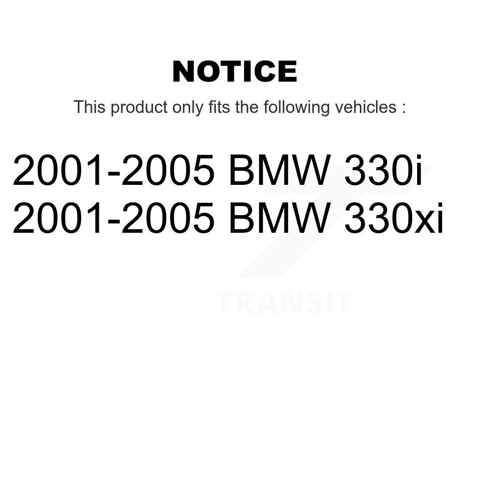 Kit de plaquettes de Rotor de frein à disque revêtu de roulement de roue avant, pour BMW 330i 330x 2001 – 2005
