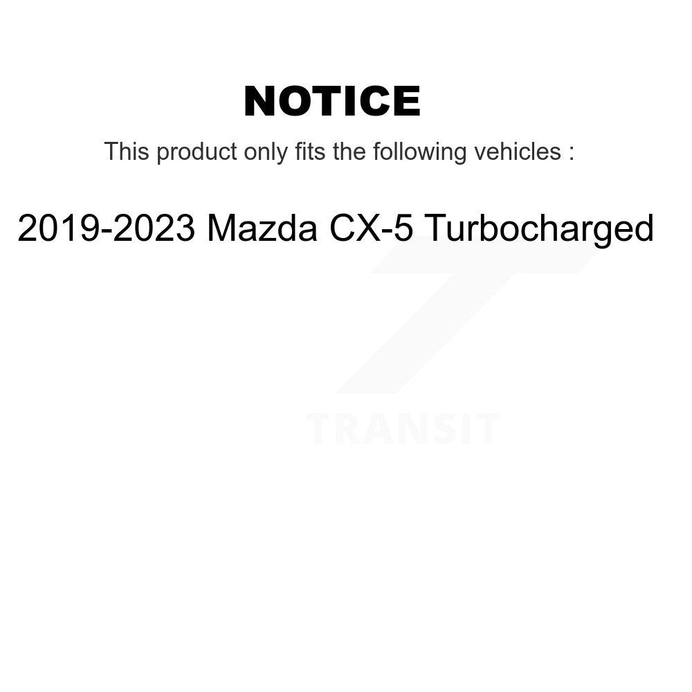 Kit de plaquettes de rotor de frein, roulement de moyeu avant, pour Mazda CX-5 Turbocharge 2019 – 2023