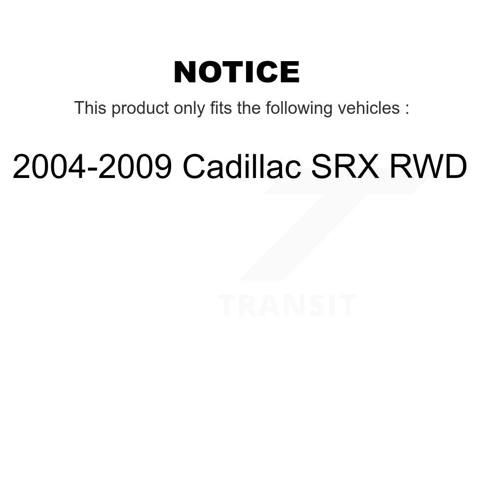 Kit de plaquettes de Rotor de frein à disque revêtu de roulement de moyeu avant, pour Cadillac SRX RW 2004 – 2009