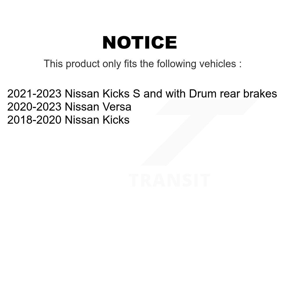 Kit de rotors et plaquettes de frein à disque enduits de roulement de roue avant pour Nissan kick Vers