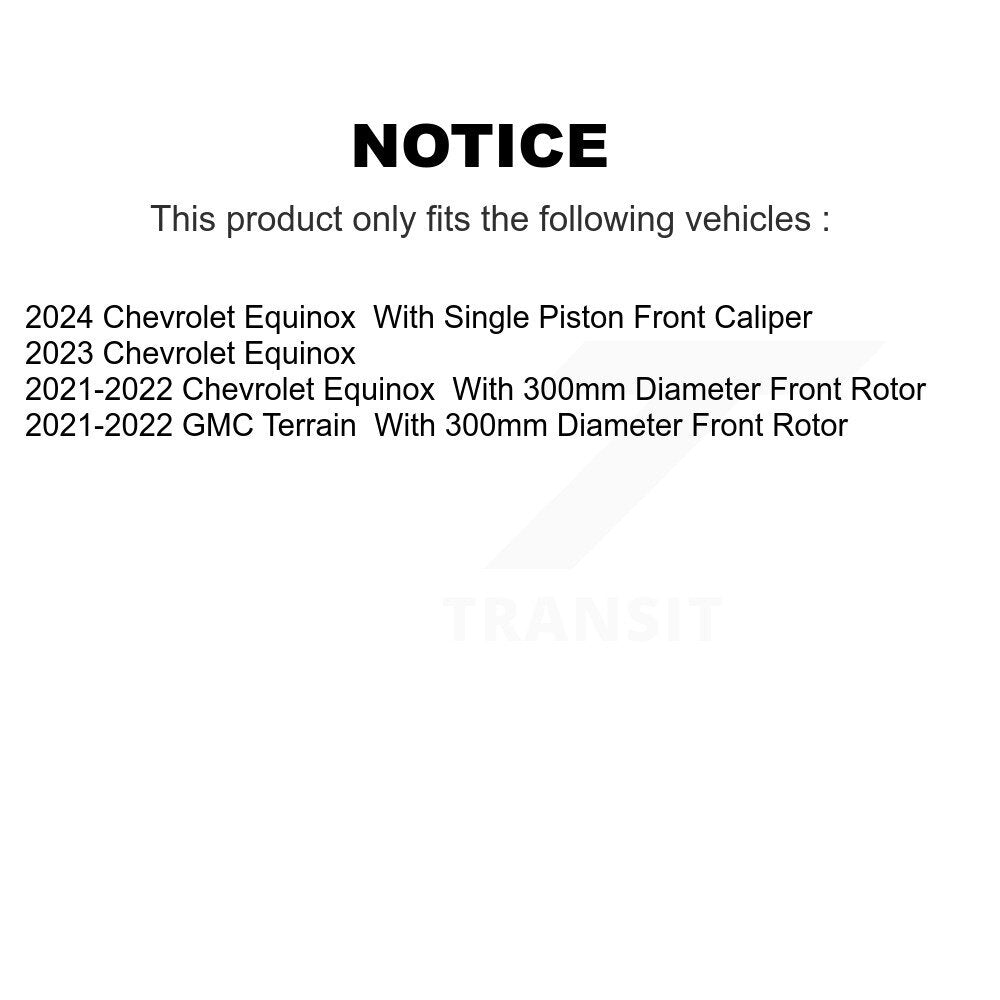 Kit de plaquettes de Rotor de frein, roulement de moyeu avant, fente de perçage, pour Chevrolet Equinox GM