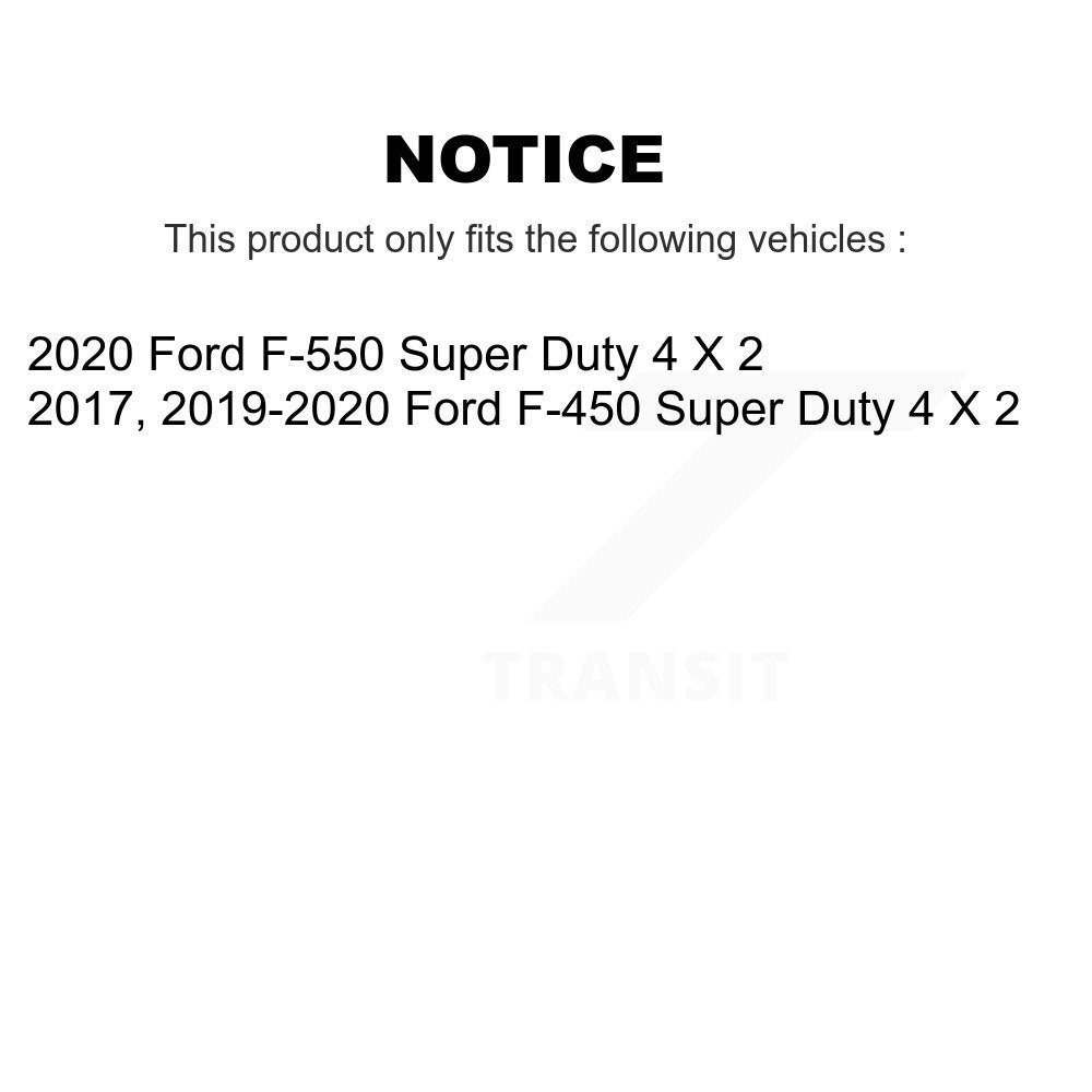 Kit de plaquettes de Rotor de frein, roulement de moyeu avant, pour Ford F-450 Super Duty F-550 4 X
