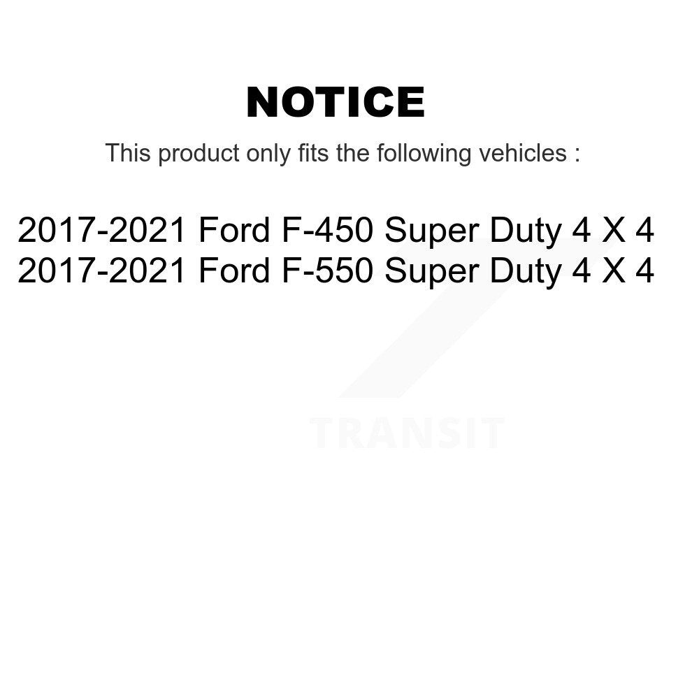 Kit de plaquettes de Rotor de frein, roulement de moyeu avant, pour Ford F-450 Super Duty F-550 4 X