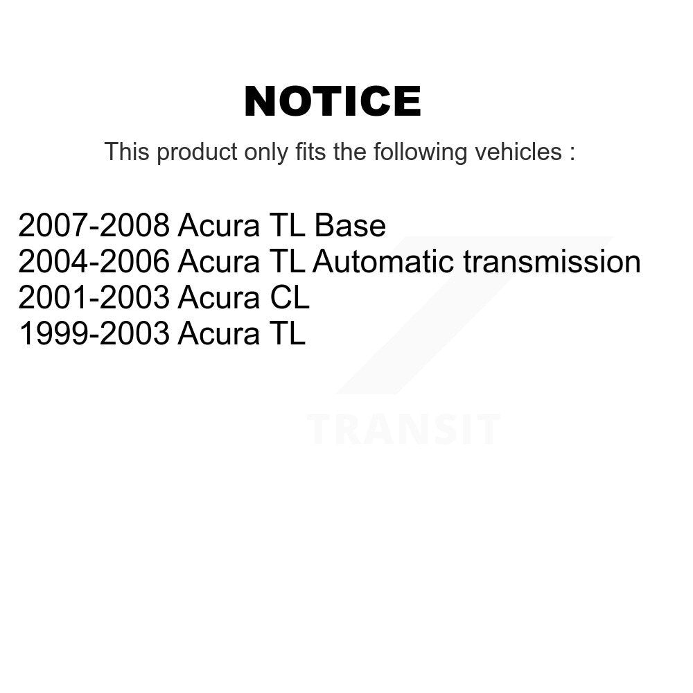 Kit d'étrier de frein avant et arrière côté gauche droit (passager conducteur) pour Acura TL CL