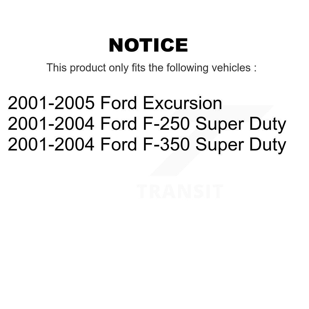 Kit d'étrier de frein à disque avant et arrière, pour Ford F-350 Super Duty F-250 Excursion