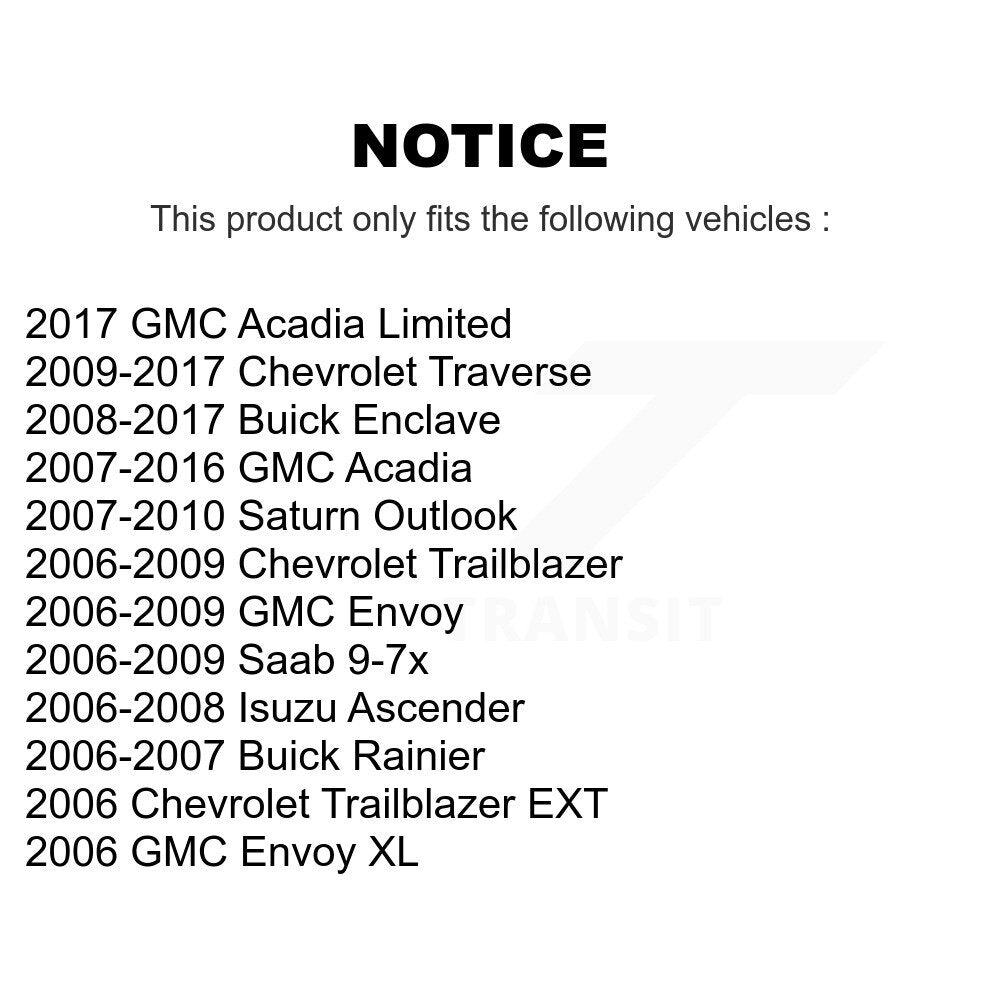 Kit d'étrier de frein avant, pour GMC Chevrolet Acadia Buick autoclave Traverse envoyé X