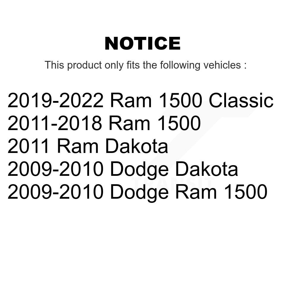 Kit d'étrier de frein à disque avant gauche droit pour Ram 1500 Classic Dodge Dakota