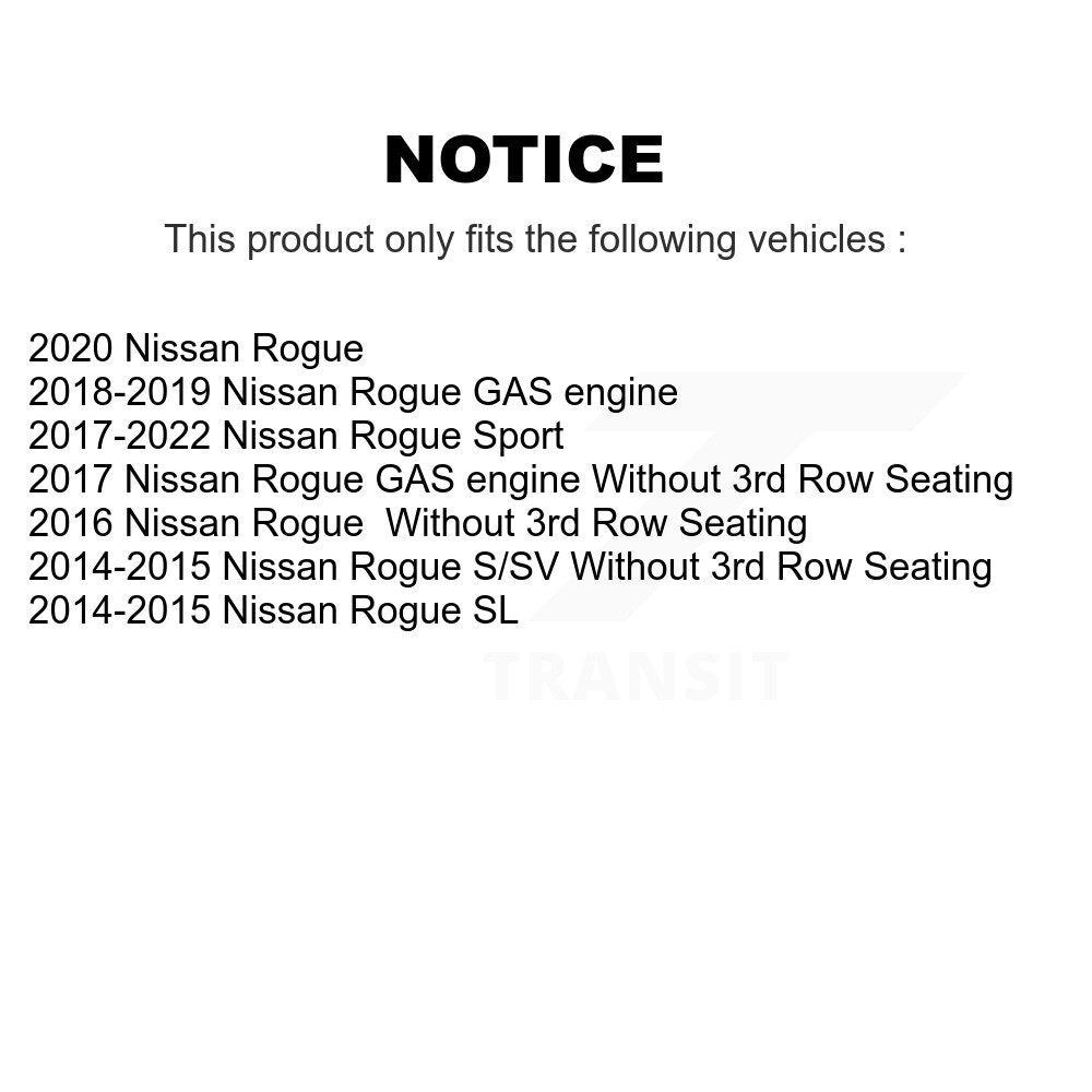 Kit d'étrier de frein avant gauche droit côté passager pour Nissan Rogue Sport